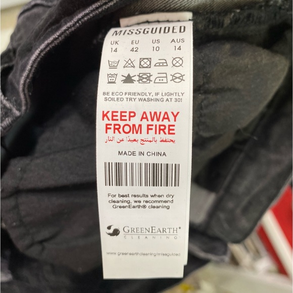 NWT-Misguided-Black High Waisted Clean Skinny Jean 10 - Picture 6 of 6